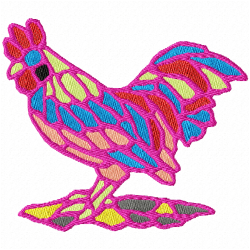 Chickens And Roosters Embroidery Design 12 Chickens And Roosters Embroidery Design 12